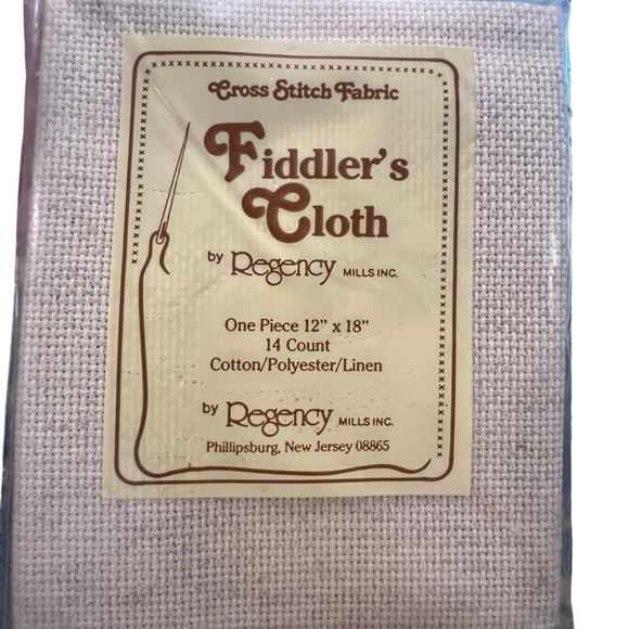 Regency Cross Stitch Fabric‎ 14 Count Fiddler’s Cloth 12x18" NEW Cotton Linen - Picture 2 of 4